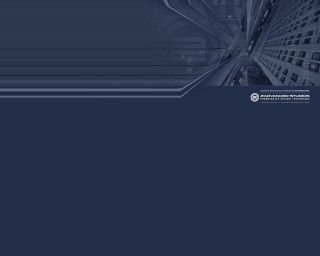 Blue background large building middle - deconstructivism free wallpaper