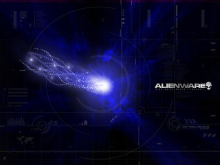 Blue black background white light 4 - a white light in the middle free wallpaper