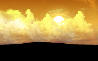 Elephant hill cloudy sky sun 4 - matte painting free wallpaper