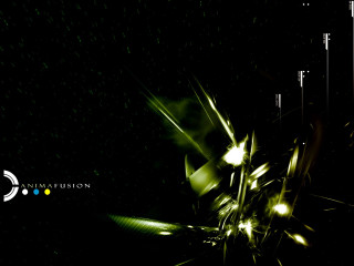 Black background green yellow white - science fiction free wallpaper