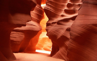 Canyon slot light person standing 4 - alberto burri free wallpaper