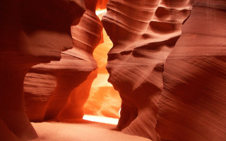 Canyon slot light person standing 6 - alberto burri free wallpaper