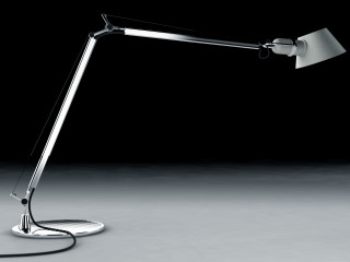 Desk lamp black background white 3 - studio light free wallpaper