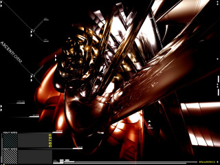 Metallic object lines dots surface - metallic free wallpaper