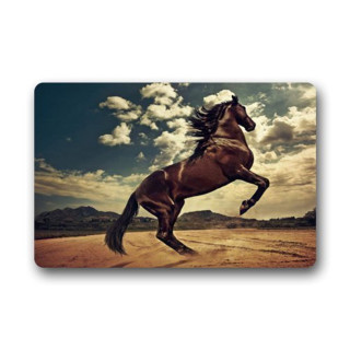 Horse running dirt field cloudy - cloudy free wallpaper