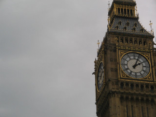 Clock tower cloudy sky bird 4 - christopher wren free wallpaper