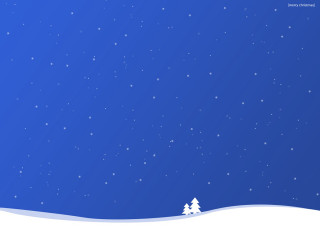 Snowy landscape tree stars blue - a snowy landscape free wallpaper