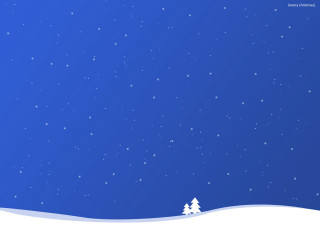 Snowy landscape tree stars blue 2 - a snowy landscape free wallpaper