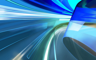 Blue white speed train city - the city free wallpaper