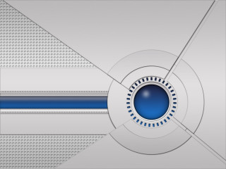 Blue white abstract circular center - thin free wallpaper