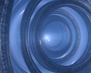 Blue spiral moonlight night sky - the end of it free wallpaper