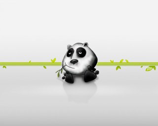 Panda plant gradient ambient occlusion - a green plant free wallpaper