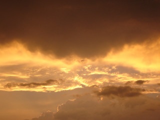 Plane flying sky clouds sunset 2 - florence engelbach free wallpaper