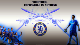 Soccer players group quote standing - a quote above them free wallpaper