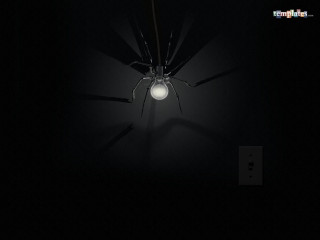 Spider lamp dark lightbulb crawling - a light bulb free wallpaper