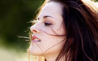 Woman long hair blowing wind 2 - the wind free wallpaper for desktop