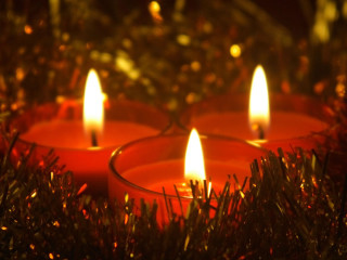 Candles tree branch dark night 2 - the dark night time free wallpaper