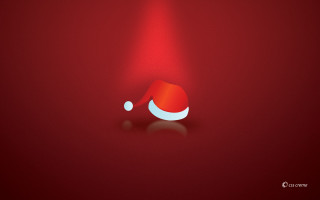 Red background santa hat red 2 - santa hat free wallpaper