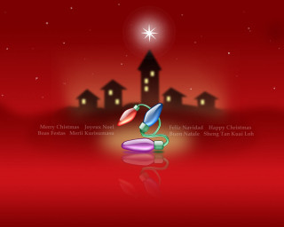Christmas scene red background white - a christmas scene free wallpaper