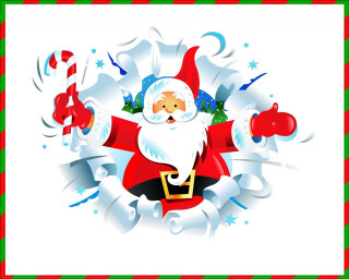 Santa claus presents christmas decoration - a christmas decoration free wallpaper