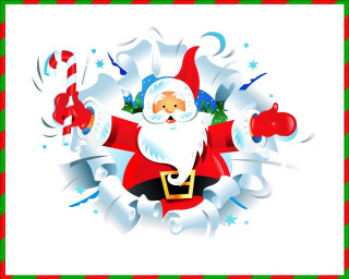 Santa claus presents christmas decoration 2 - a christmas decoration free wallpaper