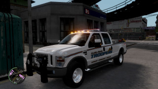White truck city street night - in gta v free wallpaper