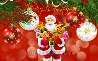 Santa claus stuffed animals christmas - stuffed free wallpaper