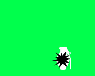 Green background black white starburst - a pop art painting free wallpaper