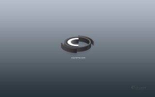 Black white logo circle side - a circle free wallpaper