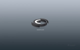 Black white logo circle side 2 - a circle free wallpaper