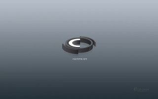Black white logo circle side 3 - a circle free wallpaper