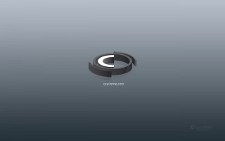 Black white logo circle side 4 - a circle free wallpaper