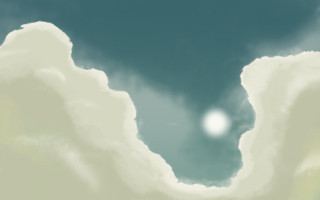 Sky clouds sun distance blue 7 - matte painting free wallpaper