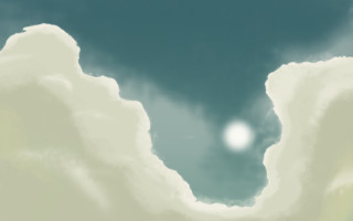 Sky clouds sun distance blue 8 - matte painting free wallpaper