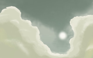 Clouds sun moon mountain ocean - a picture of a sky free wallpaper