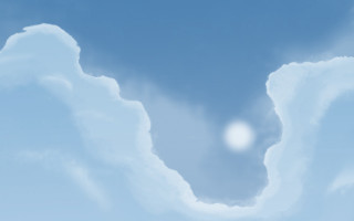 Sky clouds sun middle picture - a picture of a sky free wallpaper