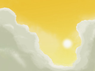 Yellow sky clouds plane sun 2 - a yellow sky free wallpaper