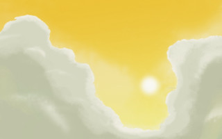 Yellow sky clouds plane sun 7 - a yellow sky free wallpaper