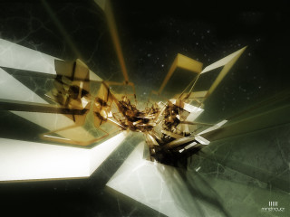 Futuristic structure star background black - deconstructivism free wallpaper