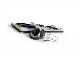 Dj controllers headphones white background - altichiero free wallpaper