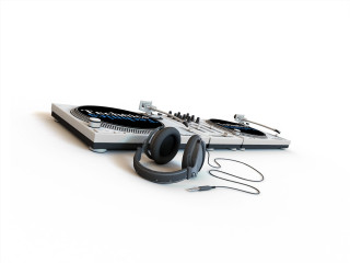 Headphones dj controllers white background 2 - altichiero free wallpaper