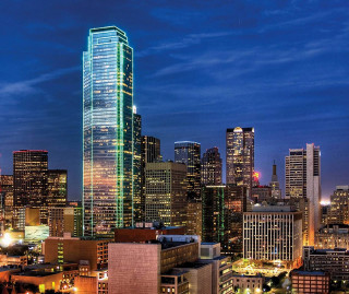 City skyline tall building night 6 - a few building free wallpaper