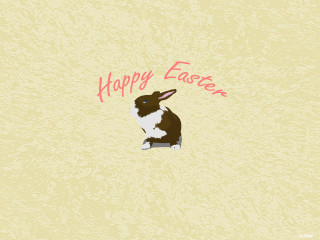 Rabbit white floor easter message - beatrix potter free wallpaper