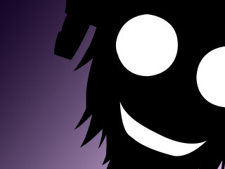Black white face big eyes - underground comix free wallpaper