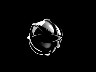 Black white logo circular design 3 - the bottom of the logo free wallpaper