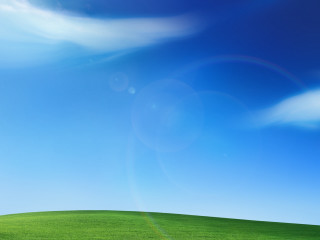 Green field blue sky clouds 80 - a green field free wallpaper