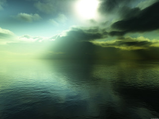 Large body of water sky 7 - the water free wallpaper