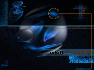 Blue black background yellow design - design free wallpaper