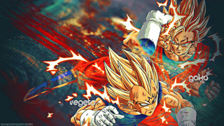 Dragon gohan fighting dark red - streak free wallpaper