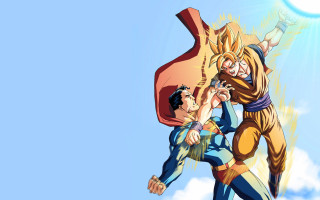 Cartoon fight giant object sky - a blue sky background free wallpaper